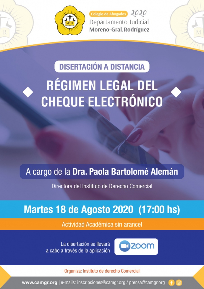 REGIMEN LEGAL DEL CHEQUE ELECTRONICO